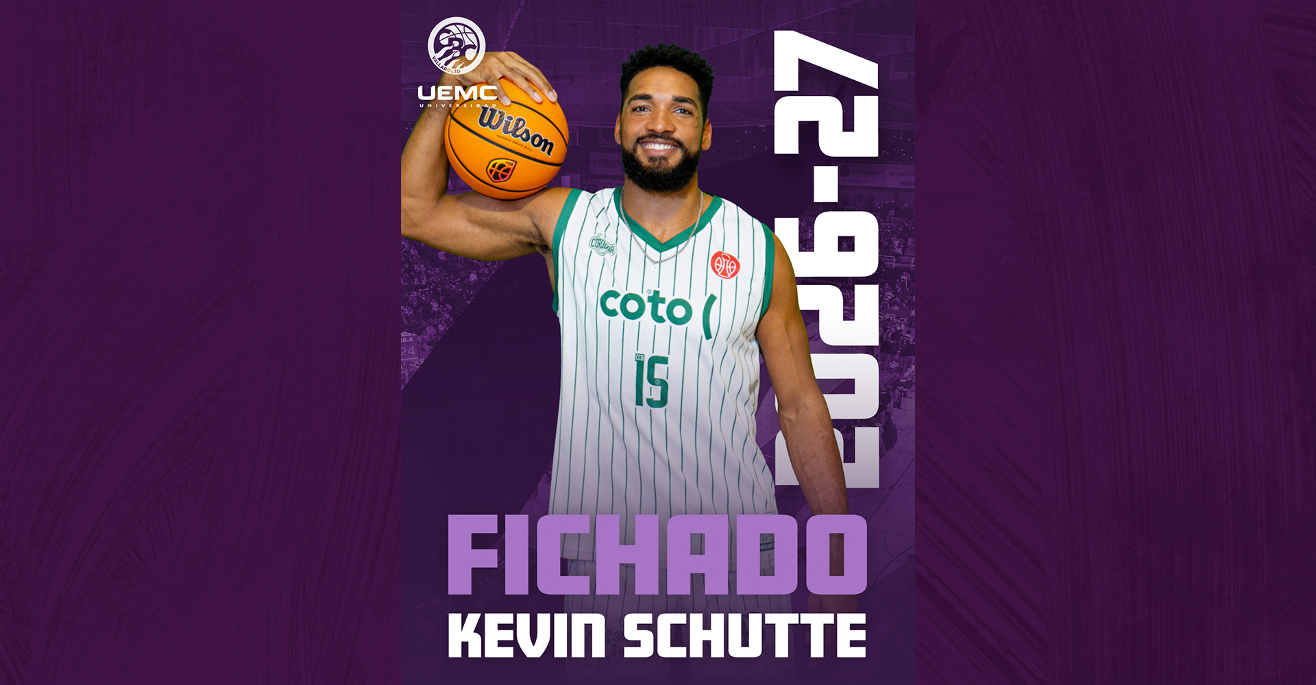 Kevin Schutte, un pívot dominante para la pintura del UEMC Baloncesto Valladolid