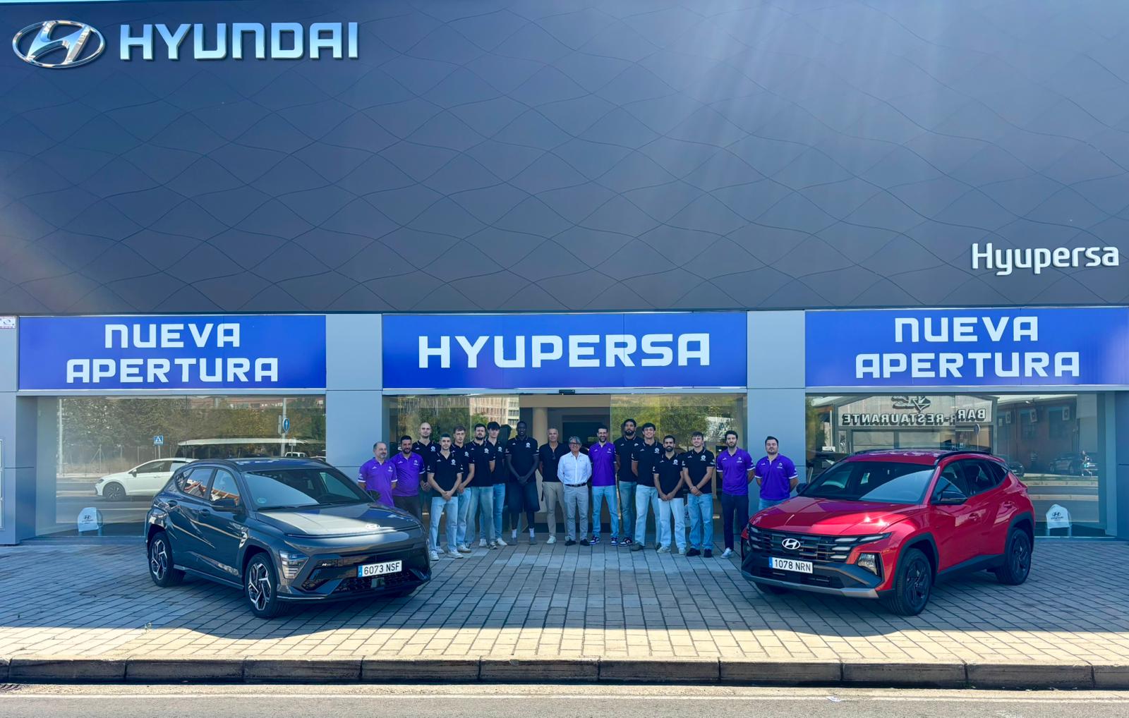 El UEMC Baloncesto Valladolid ya tiene sus vehículos Hyundai para toda la temporada